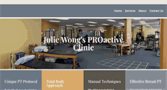 Desktop Screenshot of juliewongpt.com